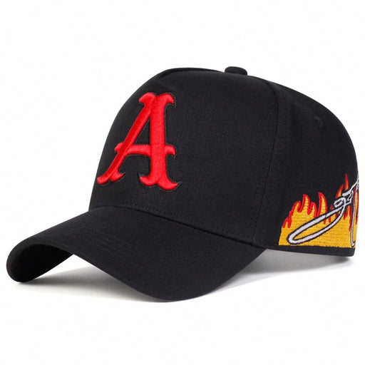 SHEIN 1 gorra de béisbol para hombre con la letra A bordada, gorra deportiva - Quierox - Tienda Online