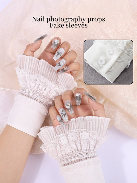 SHEIN 1 herramienta de fotografía para decoración de uñas, volante estilo corte japonés - Quierox - Tienda Online