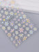 Shein 1 hoja de pegatinas para decoración de uñas con diseño de flores - Quierox - Tienda Online