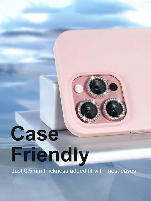 SHEIN 1 juego de película protectora de lente con diamantes de imitación iPhone 13 - Quierox - Tienda Online
