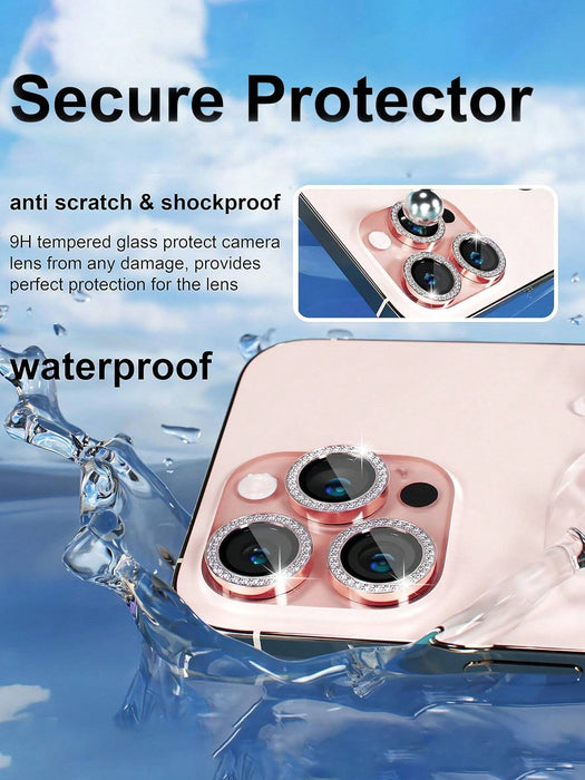 SHEIN 1 juego de película protectora de lente con diamantes de imitación iPhone 13 - Quierox - Tienda Online