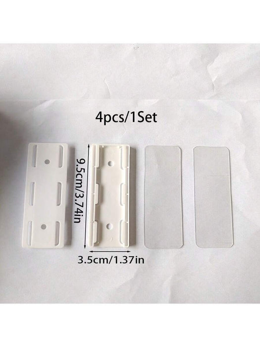 SHEIN 1 juego de soportes de fijación de PP para montaje en pared, no requiere perforación - Quierox - Tienda Online
