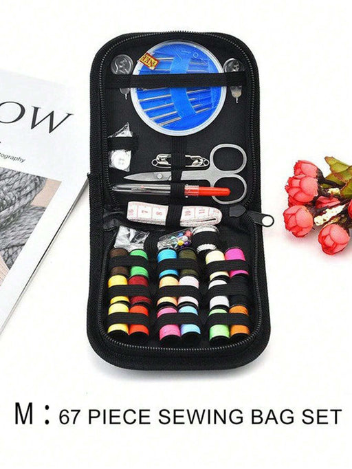 SHEIN 1 kit de costura portátil, herramientas de costura para el hoga juego de 67pcs - Quierox - Tienda Online