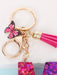 SHEIN 1 Llavero de borla y mariposa boho - Quierox - Tienda Online