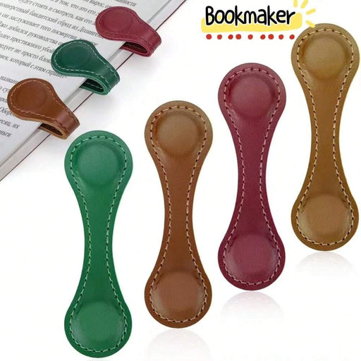 Shein 1 marcapáginas magnético de cuero colorido, clip vintage para marcapáginas, accesorio de lectura - Quierox - Tienda Online