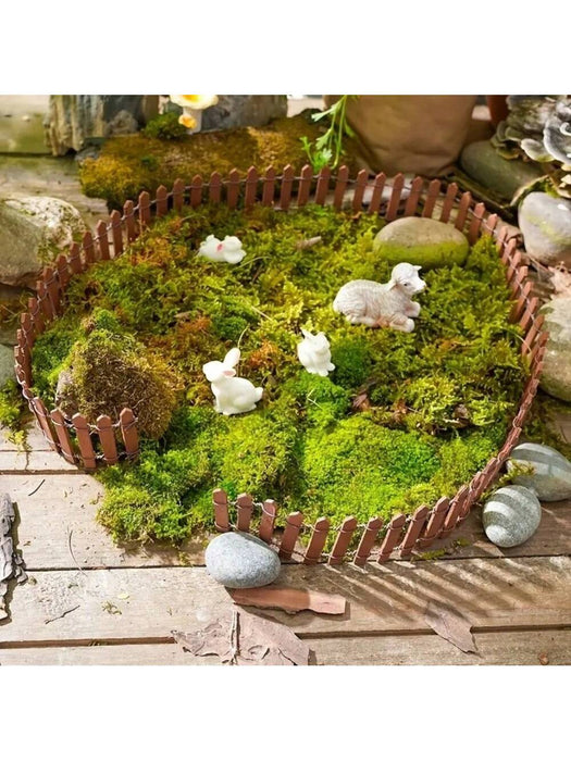 SHEIN 1 Mini Valla de Madera en Miniatura para Jardín de Hadas (90 cm x 5 cm) - Quierox - Tienda Online