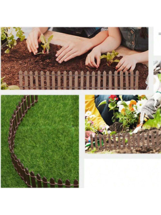 SHEIN 1 Mini Valla de Madera en Miniatura para Jardín de Hadas (90 cm x 5 cm) - Quierox - Tienda Online