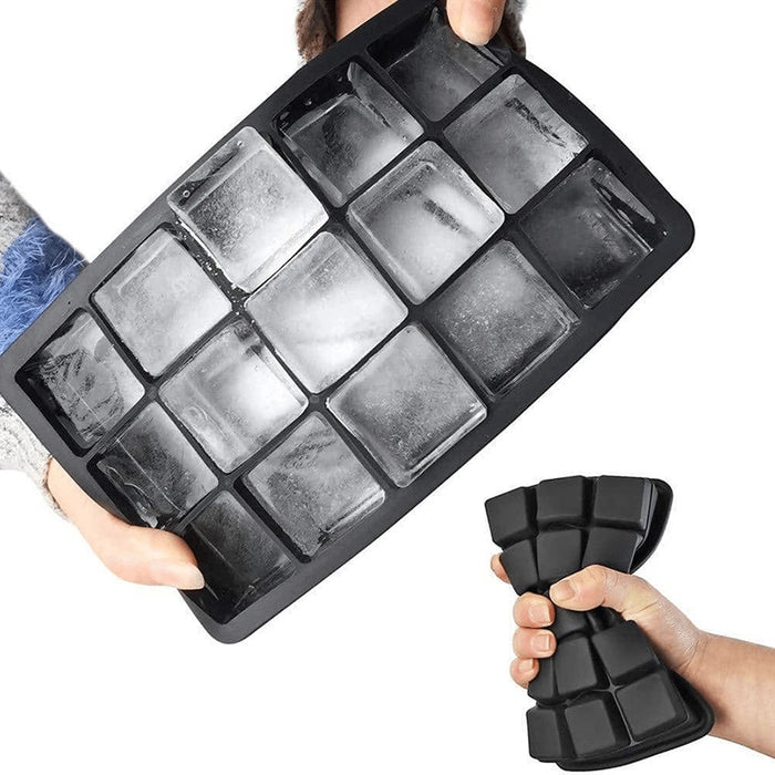 SHEIN 1 molde de silicona para hacer cubitos de hielo 15 cubitos para hacer hielo - Quierox - Tienda Online
