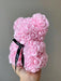 SHEIN 1 osito de peluche con rosa artificial preservada, hecho a mano, para decorar el hogar. - Quierox - Tienda Online