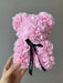 SHEIN 1 osito de peluche con rosa artificial preservada, hecho a mano, para decorar el hogar. - Quierox - Tienda Online