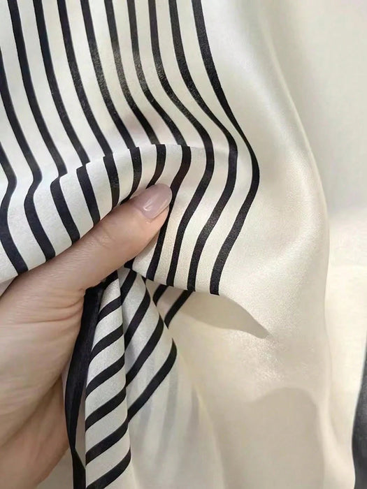 SHEIN 1 pañuelo casual de 90 cm con diseño de rayas - Quierox - Tienda Online