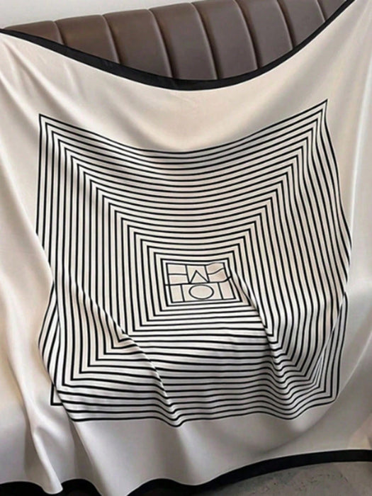 SHEIN 1 pañuelo casual de 90 cm con diseño de rayas - Quierox - Tienda Online