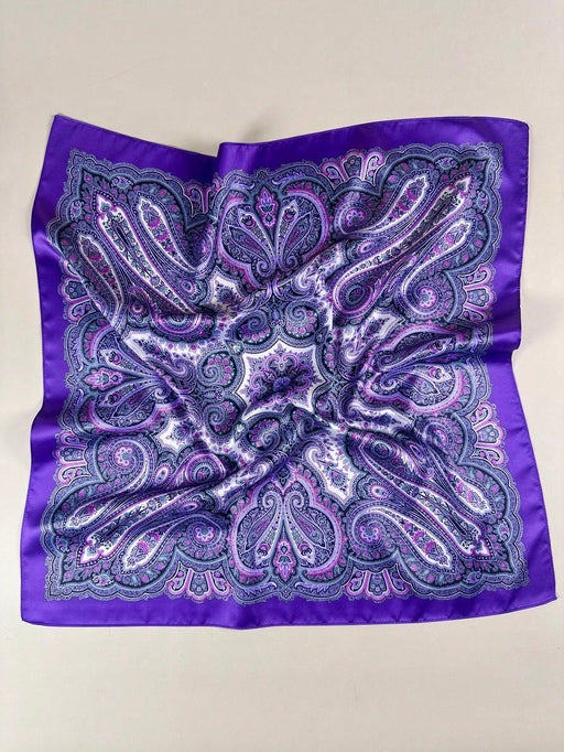 Shein 1 pañuelo de mujer con estampado paisley elegante de satén para el cuello o la cabeza - Quierox - Tienda Online