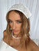 SHEIN 1 pañuelo elegante para mujer con bordado de flores,tipo bandana blanco suave - Quierox - Tienda Online