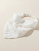 SHEIN 1 pañuelo elegante para mujer con bordado de flores,tipo bandana blanco suave - Quierox - Tienda Online