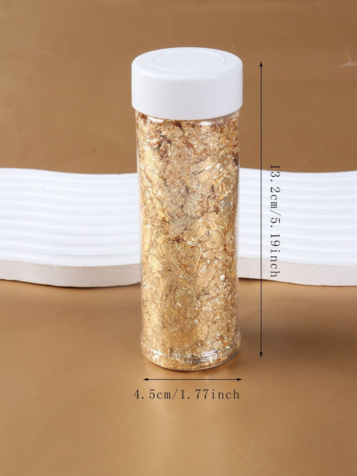 Shein 1 paquete de lentejuelas decorativas para decoración de uñas con láminas doradas - Quierox - Tienda Online