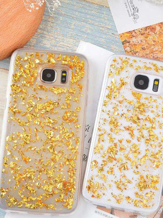 Shein 1 paquete de lentejuelas decorativas para decoración de uñas con láminas doradas - Quierox - Tienda Online