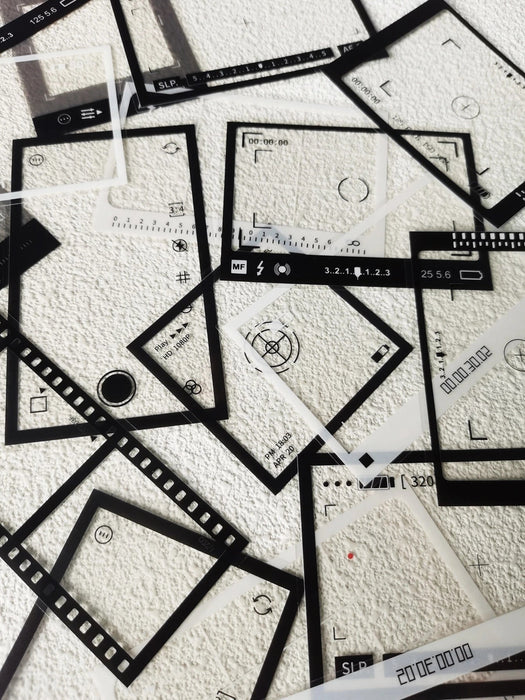SHEIN 1 Paquete/20 Piezas Pegatinas De Bricolaje Para Fotografia De Película En Negro Y Blanco - Quierox - Tienda Online