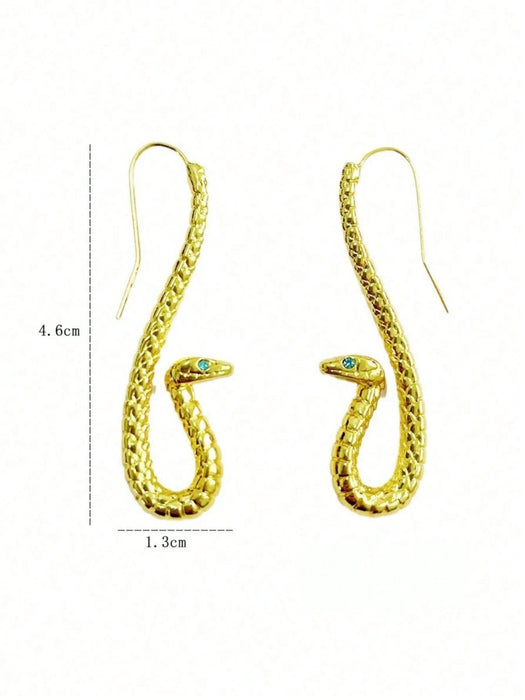 SHEIN 1 par de aretes colgantes exagerados de estilo retro y misterioso - Quierox - Tienda Online