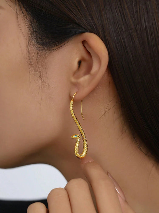 SHEIN 1 par de aretes colgantes exagerados de estilo retro y misterioso - Quierox - Tienda Online