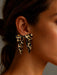 Shein 1 par de aretes con lazo con estampado de leopardo - Quierox - Tienda Online