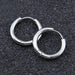 Shein 1 par de aretes de aro plateados, anillos de cartílago de oreja - Quierox - Tienda Online