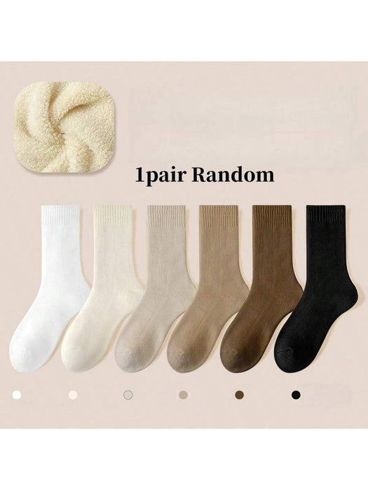 SHEIN 1 par de calcetines térmicos forrados para mujer - Quierox - Tienda Online