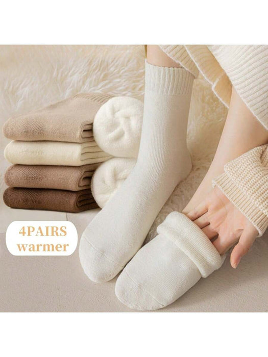 SHEIN 1 par de calcetines térmicos forrados para mujer - Quierox - Tienda Online