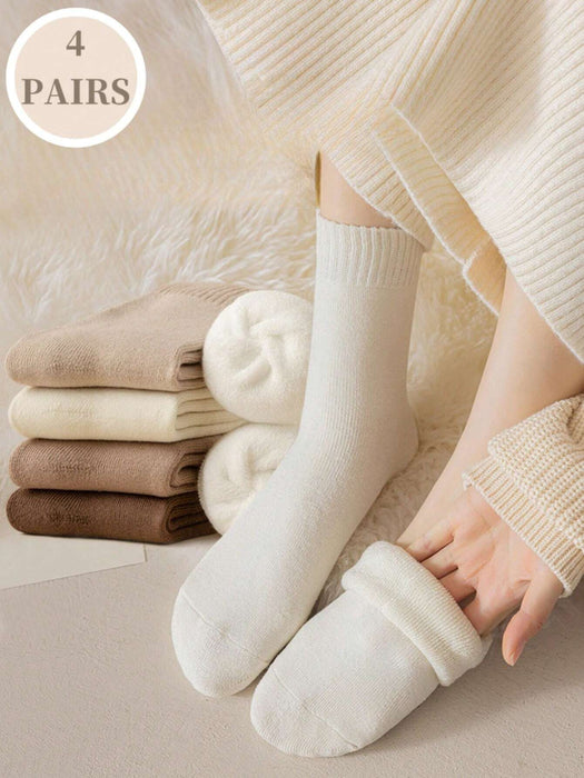 SHEIN 1 par de calcetines térmicos forrados para mujer - Quierox - Tienda Online