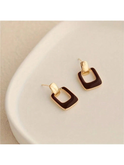 SHEIN 1 par de Elegantes pendientes de botón de estilo geométrico simple - Quierox - Tienda Online