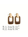 SHEIN 1 par de Elegantes pendientes de botón de estilo geométrico simple - Quierox - Tienda Online
