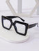 SHEIN 1 par de gafas cuadradas de plástico para mujer, montura extragrande - Quierox - Tienda Online