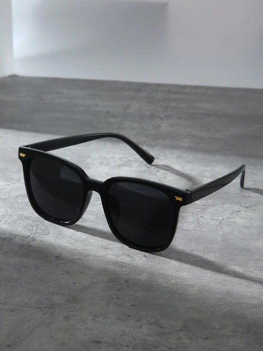 SHEIN 1 par de gafas de moda con marco cuadrado Y2K, adecuadas para la playa - Quierox - Tienda Online