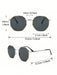 SHEIN 1 par de gafas de moda con marco metálico geométrico para mujeres - Quierox - Tienda Online