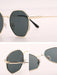 SHEIN 1 par de gafas de moda con marco metálico geométrico para mujeres - Quierox - Tienda Online