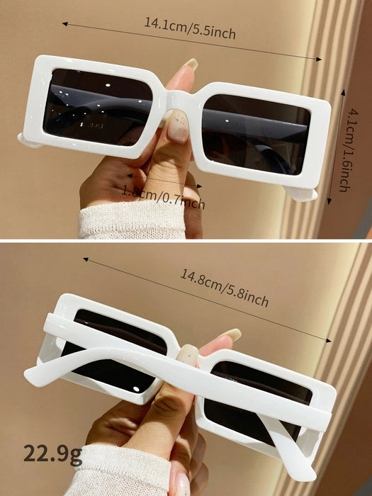 Shein 1 par de gafas de moda con montura rectangular pequeña - Quierox - Tienda Online