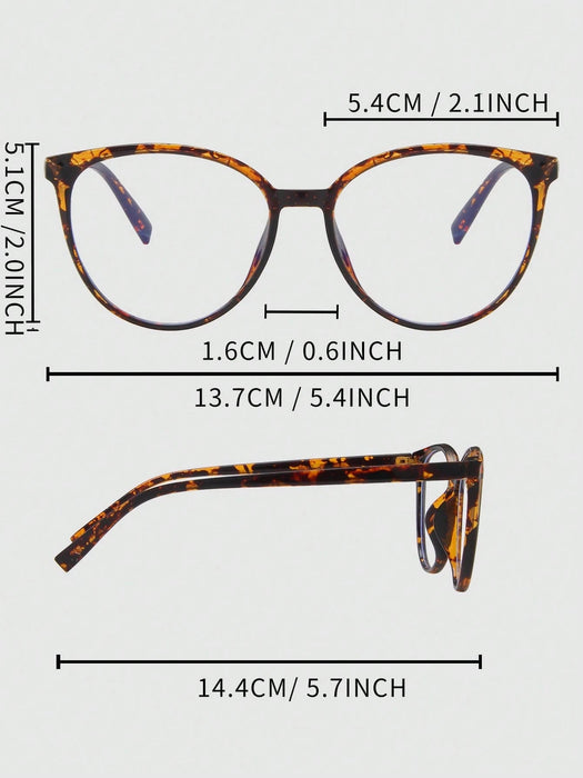 SHEIN 1 par de Gafas de moda de carey versátil para mujeres - Quierox - Tienda Online