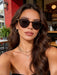 SHEIN 1 par de gafas de moda retro redondas para mujer - Quierox - Tienda Online