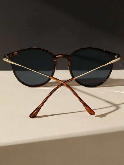SHEIN 1 par de gafas de moda retro redondas para mujer - Quierox - Tienda Online
