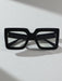 SHEIN 1 par de gafas de mujer con montura cuadrada de plástico negro - Quierox - Tienda Online