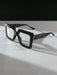 SHEIN 1 par de gafas de mujer con montura cuadrada de plástico negro - Quierox - Tienda Online