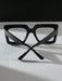 SHEIN 1 par de gafas de mujer con montura cuadrada de plástico negro - Quierox - Tienda Online
