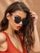 Shein 1 par de gafas de sol con lente clásica para uso al aire libre - Quierox - Tienda Online
