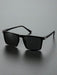 Shein 1 par de gafas de sol cuadradas de plástico para hombre con protección UV - Quierox - Tienda Online