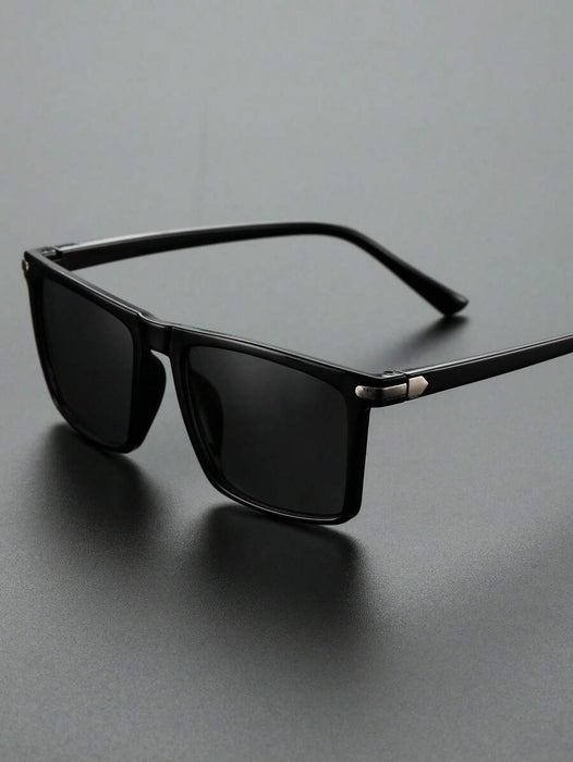 Shein 1 par de gafas de sol cuadradas de plástico para hombre con protección UV - Quierox - Tienda Online