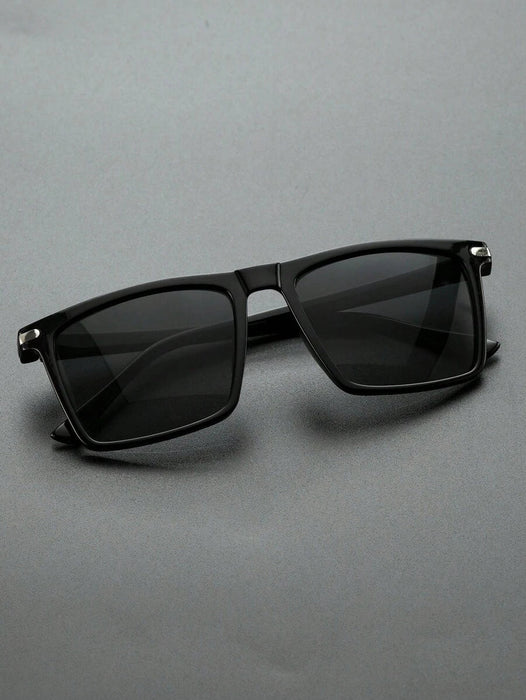 Shein 1 par de gafas de sol cuadradas de plástico para hombre con protección UV - Quierox - Tienda Online