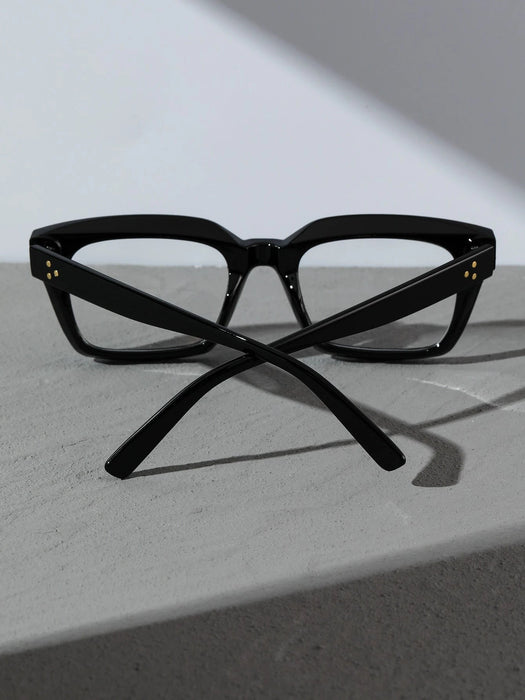 Shein 1 par de gafas transparentes de plástico con estampado geométrico para mujer - Quierox - Tienda Online