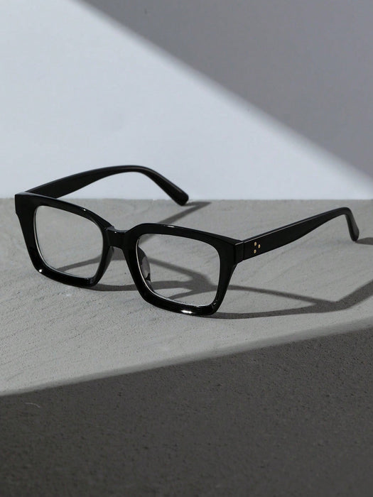 Shein 1 par de gafas transparentes de plástico con estampado geométrico para mujer - Quierox - Tienda Online