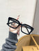 Shein 1 par de gafas transparentes de plástico con estampado geométrico para mujer - Quierox - Tienda Online