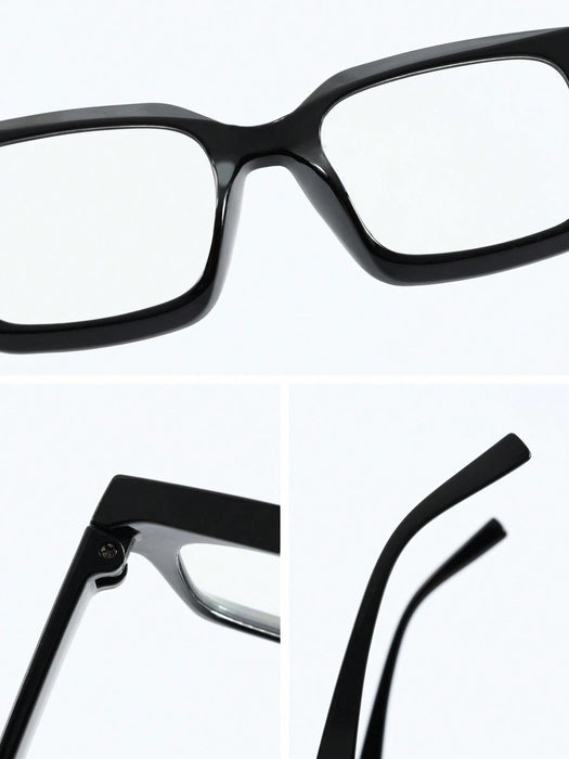 Shein 1 par de gafas transparentes de plástico con estampado geométrico para mujer - Quierox - Tienda Online
